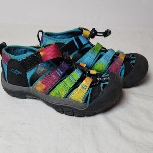 Keen Kids Newport H2 Rainbow Tie Dye Adventure Sandals Size 13